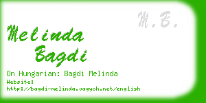 melinda bagdi business card